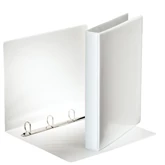 Gyűrűskönyv panorámás A4, 4cm, 4 gyűrű, D alakú, PP Esselte fehér