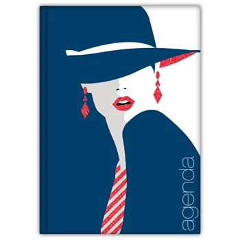 Határidőnapló Colors A5 heti, fehér lapokkal Fashion Kék Dayliner 2026.