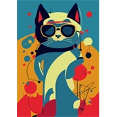 Határidőnapló Colors A5 napi, fehér lapokkal Astro Cat Dayliner 2026.