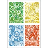 Határidőnapló Colors A5 napi, fehér lapokkal Elements Dayliner 2026.