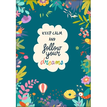 Határidőnapló Colors A5 napi, fehér lapokkal Fantasy Dayliner 2026.