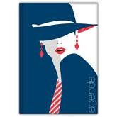 Határidőnapló Colors A5 napi, fehér lapokkal Fashion Kék Dayliner 2026.