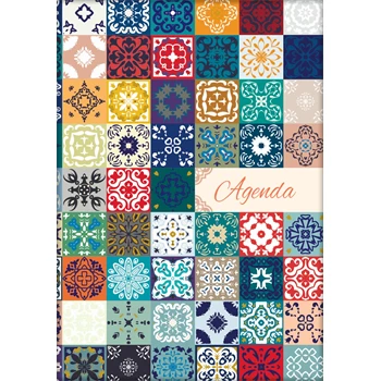 Határidőnapló Colors A5 napi, fehér lapokkal Mozaik Dayliner 2026.