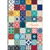 Határidőnapló Colors A5 napi, fehér lapokkal Mozaik Dayliner 2026.