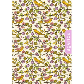 Határidőnapló Colors A5 napi, fehér lapokkal Nature lila Dayliner 2026.