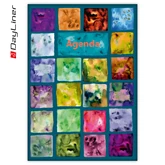 Határidőnapló Colors A5 napi, fehér lapokkal Paint Dayliner 2026.