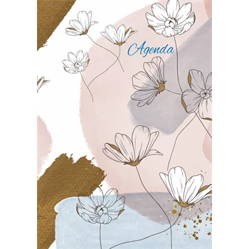 Határidőnapló Colors A5 napi, fehér lapokkal Pastel Dayliner 2026.