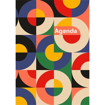 Határidőnapló Colors A5 napi, fehér lapokkal Retro Dayliner 2026.