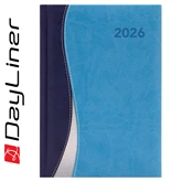 Határidőnapló Dubai A5 heti, fehér lapokkal kék-világoskék Dayliner 2026.