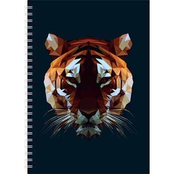 Határidőnapló InSpiral A5 heti, fehér lapokkal Tiger Dayliner 2026.