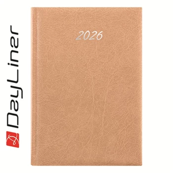 Határidőnapló Rebel B5 heti, krémszínű lapokkal bézs Dayliner 2026.