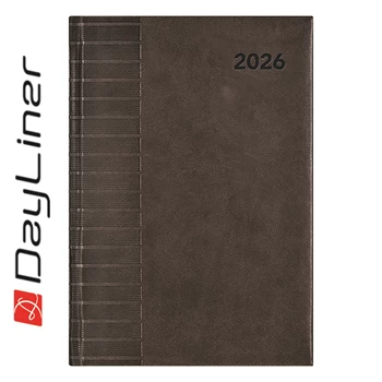Határidőnapló Tucson B5 heti, fehér lapokkal fekete Dayliner 2026.