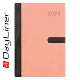 Határidőnapló Winner A5 napi, fehér lapokkal pink Dayliner 2026.