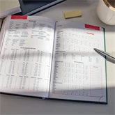 Határidőnapló agenda Standard A/5, napi, fehér lapokkal (bézs) 2026. Bluering®