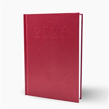 Határidőnapló agenda Standard A/5, napi, fehér lapokkal (bordó) 2026. Bluering®