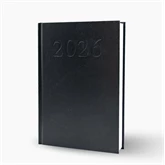 Határidőnapló agenda Standard A/5, napi, fehér lapokkal (fekete) 2026. Bluering®