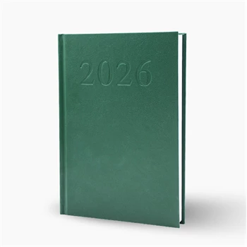 Határidőnapló agenda Standard A/5, napi, fehér lapokkal (zöld) 2026. Bluering®