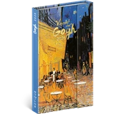 Határidőnapló mágnessel záródó, fehér lapokkal Vincent Van Gogh 130x160 mm, Presco