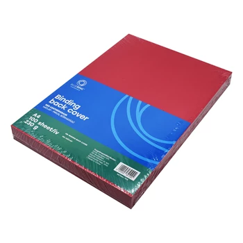 Hátlap, A4, 230 g. bőrhatású 100 db/csomag, Bluering® piros