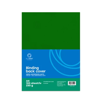 Hátlap, A4, 230 g. bőrhatású 100 db/csomag, Bluering® zöld