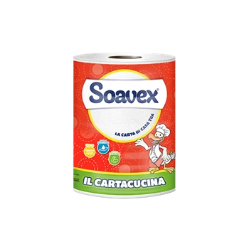 Háztartási papírtörlő 2 rétegű 1 tekercs/csomag 132 lap Soavex Il Cartacucina_Paperdi