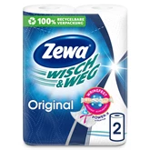 Háztartási papírtörlő 2 rétegű 2 tekercs/csomag Wish&Weg Original Zewa fehér