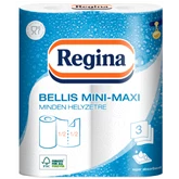 Háztartási papírtörlő 3 rétegű 100 lap/tekercs 2 tekercs/csomag Bellis Mini-Maxi fehér