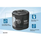 Hegyező asztali 2 lyukú elektromos elemes és USB adapterrel működtethető EG5161 Eagle fekete