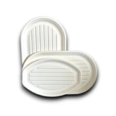 Hidegtál 3 személyes (34 x 23,5 cm) komposztálható cukornád 50 db/csomag fehér