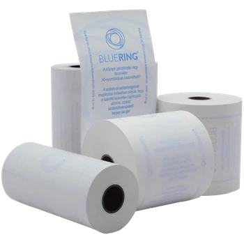 Hőpapír 110 mm széles, 28fm hosszú, cséve 12mm, 5 tekercs/csomag,  ( 110/50 ) BPA mentes Bluering®