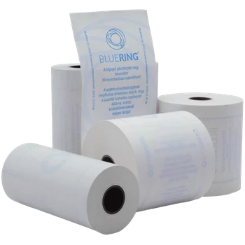 Hőpapír 37 mm széles, 30fm hosszú, cséve 12mm, 10 tekercs/csomag,  ( 37/50 ) BPA mentes Bluering®