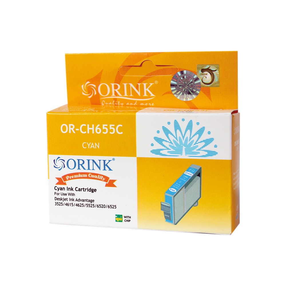 Utángyártott Hp 655/CZ110AE tintapatron cyan ORINK