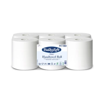 Ipari törlő 2 rétegű 250 m/tekercs 100 % cellulóz 6 tekercs/karton BulkySoft_97780 hófehér
