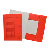 Iratgyűjtő, pólyás dosszié A4, 230g. karton, Bluering®, piros