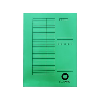 Iratgyűjtő, táblázatos pólyás dosszié A4, 230g. karton Bluering® zöld