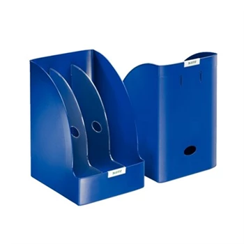 Iratpapucs 20,5cm, műanyag, elválasztókkal Leitz Plus Jumbo kék