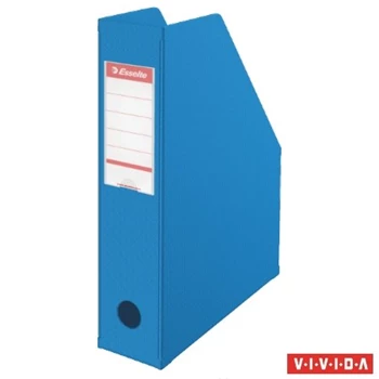 Iratpapucs 7cm, PVC/karton összehajtható Esselte Vivida kék