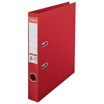 Lever arch file, A4 5 cm PP with metal shoe, Esselte Standard Vivida red