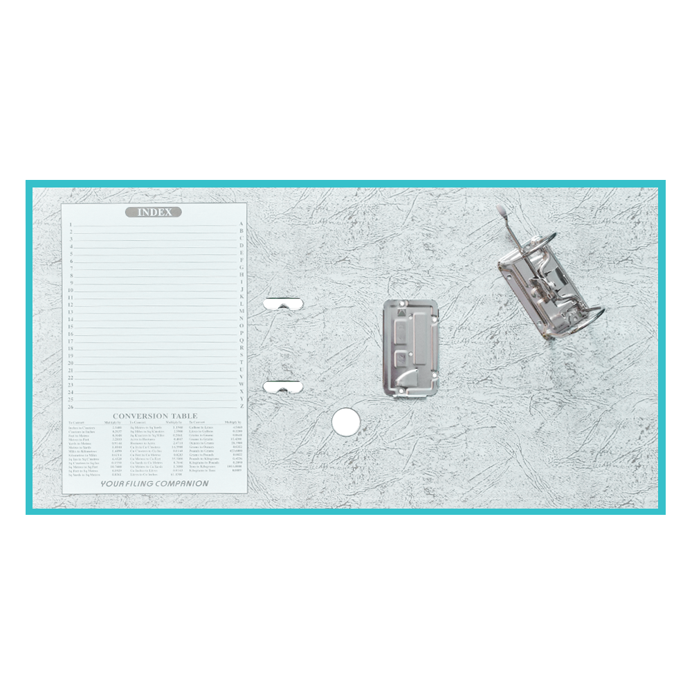 Iratrendező A4, 5cm,lapraszerelt, Bluering® Smart türkiz