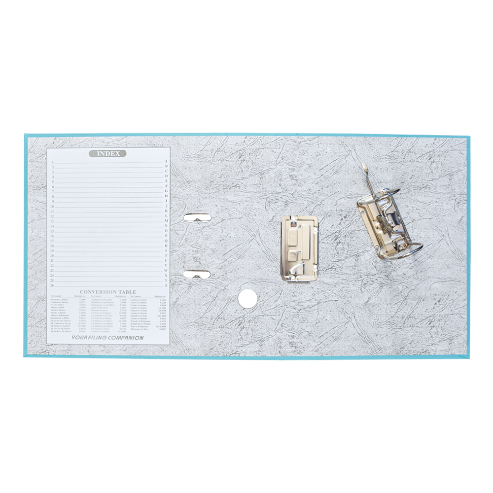 Iratrendező A4, 7,5cm,lapraszerelt, Bluering® Smart türkiz
