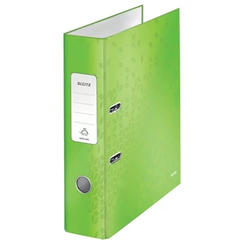 Iratrendező A4, 8cm, karton Leitz 180 Wow zöld
