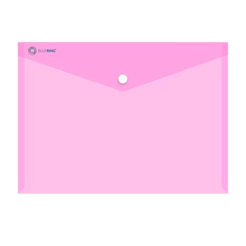 Irattartó tasak A4, PP patentos Bluering® transzparens pink