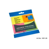 Jegyzettömb öntapadó, 40x50mm, 4x50lap, Info Notes brilliant mix, rózsaszín, sárga, zöld, narancssárga