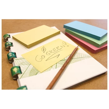 Jegyzettömb öntapadó, 75x125mm, 12x100lap, újrahasznosított, 5655-88 Info Notes, pastell mix, kék, zöld,rózsaszín,sárga