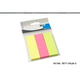 Jelölőcímke 25x75mm, 3x100lap, Info Notes brilant mix sárga rózsaszín zöld