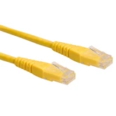 Kábel UTP CAT6, 0,5m, Roline sárga