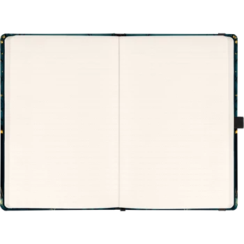 Keménytáblás notesz krémszínű lapokkal leszorító gumiszalaggal Fox 130x210mm, Presco