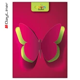 Keménytáblás notesz pontozott vonalozással Colors A5 Bullet, fehér lapokkal Butterfly Dayliner 2026.