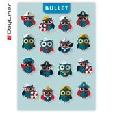 Keménytáblás notesz pontozott vonalozással Colors A5 Bullet, fehér lapokkal Happynest Kalóz Kék Dayliner 2026.