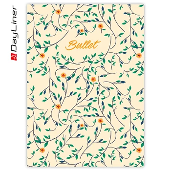 Keménytáblás notesz pontozott vonalozással Colors A5 Bullet, fehér lapokkal Patterns Dayliner 2026.